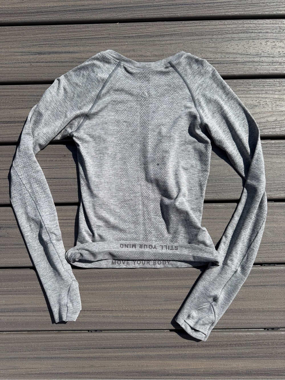lululemon athletica Heather Grey Swiftly Long-Sleeve Performance Long Sleeve - Picture 2 of 2